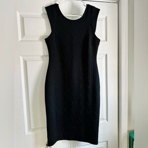 Connection 18 Black Textured Mini Dress